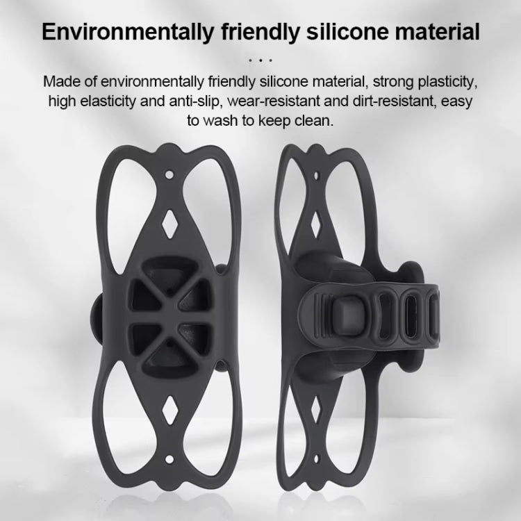 GUB P9 Bicycle Dragonfly Shape Silicone Phone Holder(Black)
