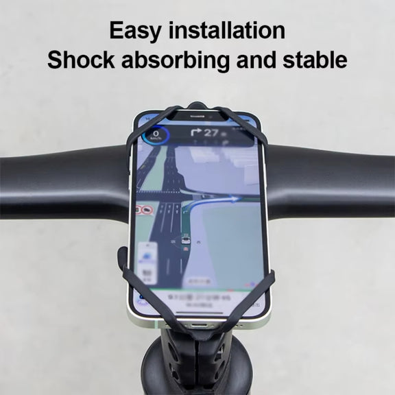GUB P9 Bicycle Dragonfly Shape Silicone Phone Holder(Black)