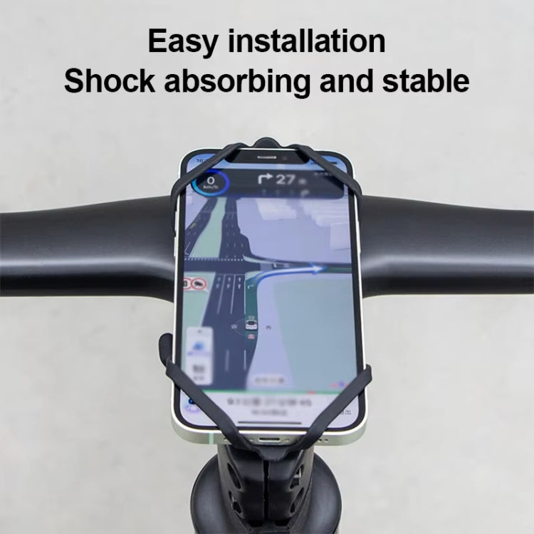 GUB P9 Bicycle Dragonfly Shape Silicone Phone Holder(Black)