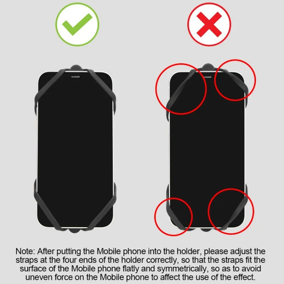 GUB P9 Bicycle Dragonfly Shape Silicone Phone Holder(Black)