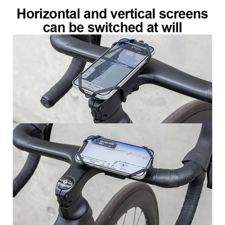 GUB P9 Bicycle Dragonfly Shape Silicone Phone Holder(Black) - Holders by GUB | Online Shopping South Africa | PMC TechLife | Buy Now Pay Later Mobicred