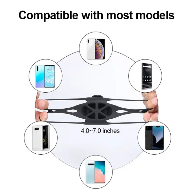 GUB P9 Bicycle Dragonfly Shape Silicone Phone Holder(Black) - Holders by GUB | Online Shopping South Africa | PMC TechLife | Buy Now Pay Later Mobicred