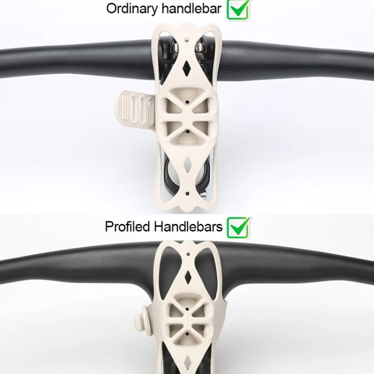 GUB P9 Bicycle Dragonfly Shape Silicone Phone Holder(Beige) - Holders by GUB | Online Shopping South Africa | PMC TechLife | Buy Now Pay Later Mobicred