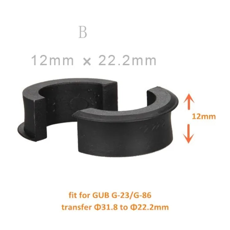 GUB Code Table Stand Lamp Holder Washer Mobile Phone Holder Reducing Ring Gasket, Style: B 12x22.2mm - Retaining Clips by GUB | Online Shopping South Africa | PMC Jewellery | Buy Now Pay Later Mobicred