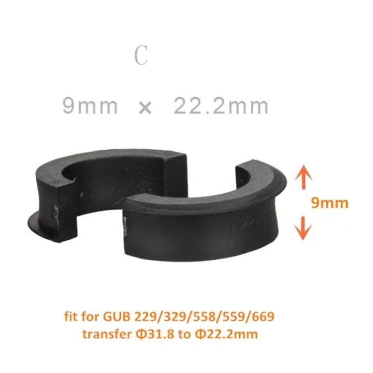 GUB Code Table Stand Lamp Holder Washer Mobile Phone Holder Reducing Ring Gasket, Style: C 9x22.2mm - Retaining Clips by GUB | Online Shopping South Africa | PMC Jewellery | Buy Now Pay Later Mobicred