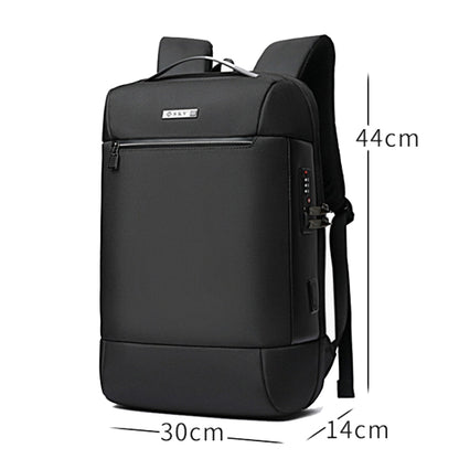 SKV B20453 Men Business Casual Multifunctional Double Shoulder Bag Large Capacity Laptop Backpack(Blue) - Backpack by SKV | Online Shopping South Africa | PMC Jewellery | Buy Now Pay Later Mobicred
