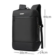 SKV B20453 Men Business Casual Multifunctional Double Shoulder Bag Large Capacity Laptop Backpack(Blue)