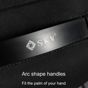 SKV B20453 Men Business Casual Multifunctional Double Shoulder Bag Large Capacity Laptop Backpack(Blue)