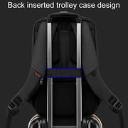 SKV B20453 Men Business Casual Multifunctional Double Shoulder Bag Large Capacity Laptop Backpack(Blue)