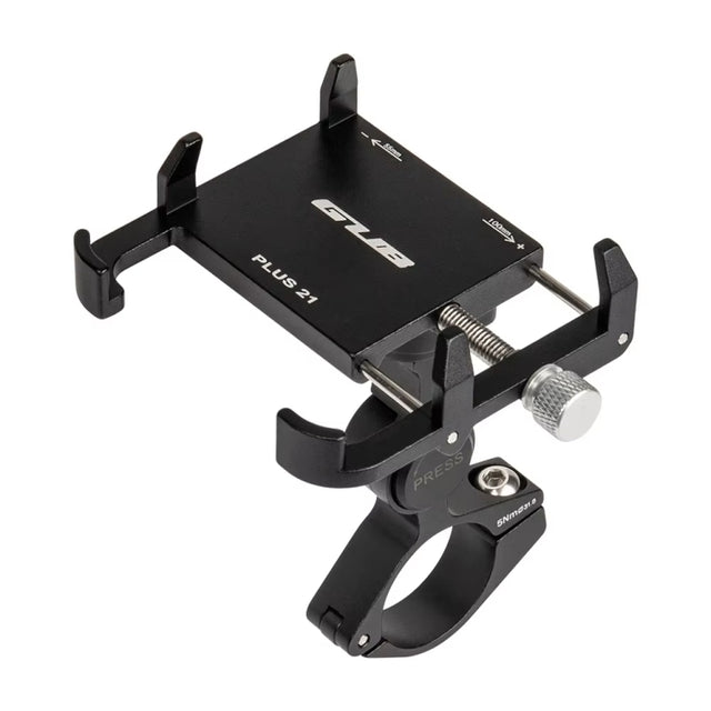 GUB PLUS21 Bicycle Mobile Phone Holder Motorcycle 360 Degree Rotating Mount For 22.2-31.8mm Tube Diameter(Black)