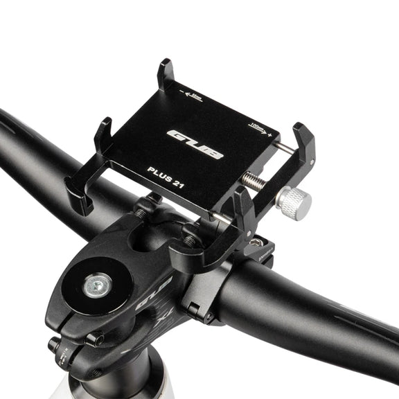 GUB PLUS21 Bicycle Mobile Phone Holder Motorcycle 360 Degree Rotating Mount For 22.2-31.8mm Tube Diameter(Black)