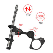GUB PLUS21 Bicycle Mobile Phone Holder Motorcycle 360 Degree Rotating Mount For 22.2-31.8mm Tube Diameter(Black)