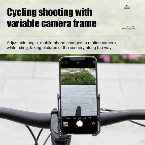 GUB PLUS21 Bicycle Mobile Phone Holder Motorcycle 360 Degree Rotating Mount For 22.2-31.8mm Tube Diameter(Black)