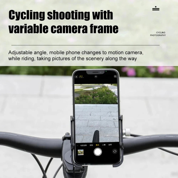GUB PLUS21 Bicycle Mobile Phone Holder Motorcycle 360 Degree Rotating Mount For 22.2-31.8mm Tube Diameter(Black)