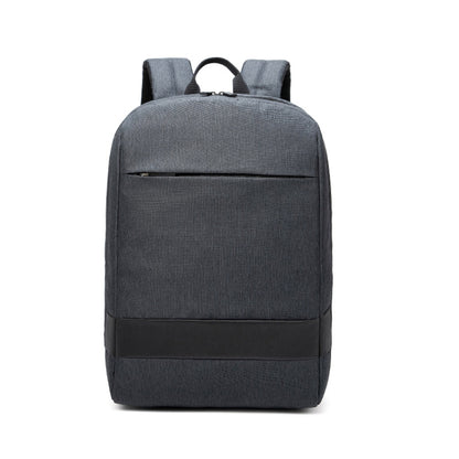SKV B22016 Men Business Casual Double Shoulder Bag Outdoor Travel Laptop Backpack(Gray Blue) - free shipping - PMC Jewellery - Order now!