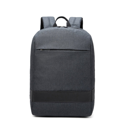 SKV B22016 Men Business Casual Double Shoulder Bag Outdoor Travel Laptop Backpack(Gray Blue) - free shipping - PMC Jewellery - Order now!