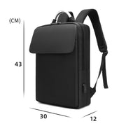 SKV BLB21282 Men Business Duty Traveling Double Shoulder Bag Lightweight Large Capacity Laptop Backpack(Black)
