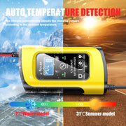FOXSUR 12V8A SUV Car Motorcycle Intelligent Repair Type Lead-acid Battery Charger(EU Plug)