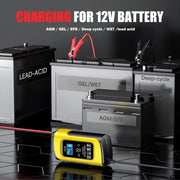 FOXSUR 12V8A SUV Car Motorcycle Intelligent Repair Type Lead-acid Battery Charger(US Plug)