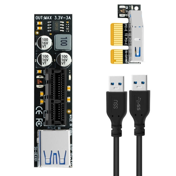 SSU PCI-E To X1 Interface Extension Cable, Length: 0.3m