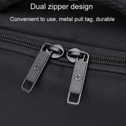 SKV BLB2006 Men Business Travel Double Shoulder Bag Large Capacity Casual Laptop Backpack(Black)