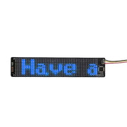 155 X 32mm Hat Backpack Vest Bluetooth LED Flexible Multi-Language Advertising Display Screen(Blue)