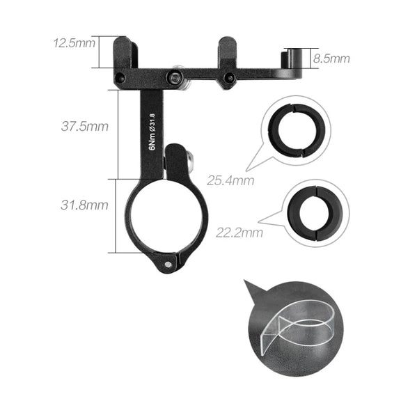 GUB PRO2 Aluminium Bicycle Phone Holder(Red)