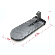 Car Extension Assisted Boarding Hooks Footrests(Silver)