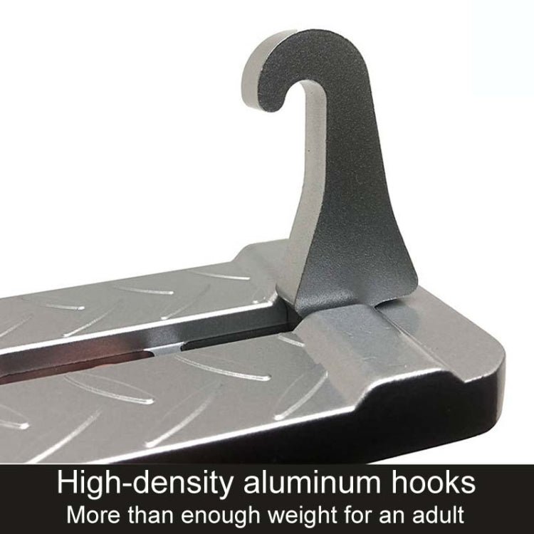 Car Extension Assisted Boarding Hooks Footrests(Black)