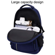 SKV B23344 Men Large Capacity Business Laptop Backpack Outdoor Traveling Double Shoulder Bag(Blue)