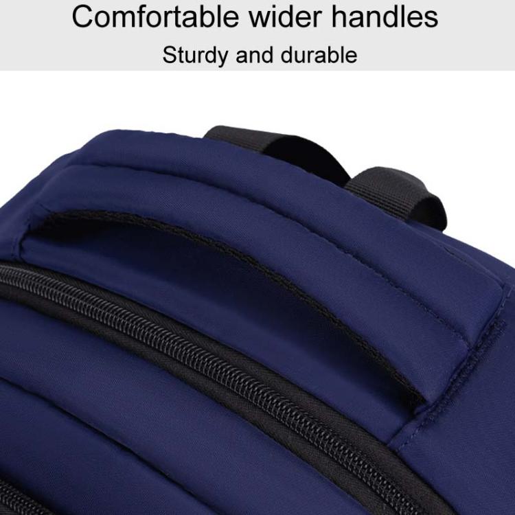 SKV B23344 Men Large Capacity Business Laptop Backpack Outdoor Traveling Double Shoulder Bag(Blue) - Backpack by SKV | Online Shopping South Africa | PMC TechLife | Buy Now Pay Later Mobicred
