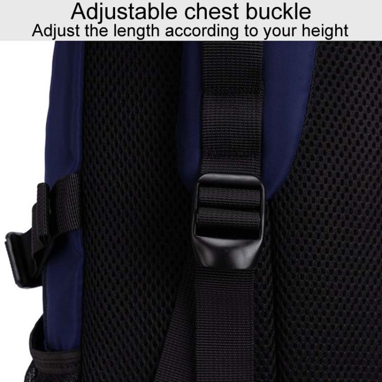 SKV B23344 Men Large Capacity Business Laptop Backpack Outdoor Traveling Double Shoulder Bag(Blue) - Backpack by SKV | Online Shopping South Africa | PMC TechLife | Buy Now Pay Later Mobicred