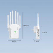 Urant U13 1200Mbps 2.4G/5G Dual Band WiFi Repeater Signal Amplifier EU Plug Black