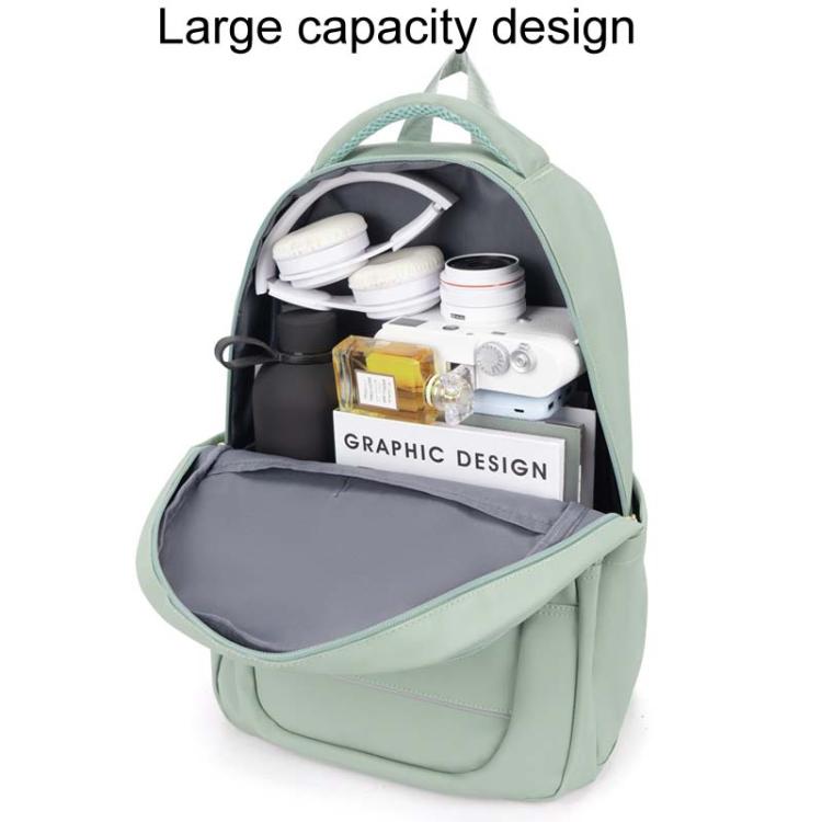 SKV B23874 Large Capacity Water Resistant Double Shoulder Casual Laptop Bag(Matcha Color) - free shipping - PMC TechLife - Order now!