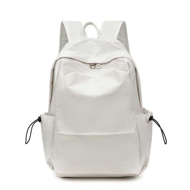 SKV B1530 Large Capacity Student School Bag Casual Double Shoulder Laptop Backpack(White)