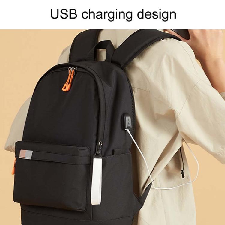 SKV B21071 Large Capacity Student School Bags Leisure Traveling Double Shoulder Laptop Backpack(Blue)