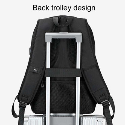 SKV B21071 Large Capacity Student School Bags Leisure Traveling Double Shoulder Laptop Backpack(Silver Gray) - Backpack by SKV | Online Shopping South Africa | PMC Jewellery | Buy Now Pay Later Mobicred