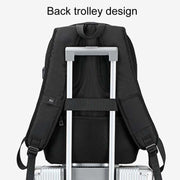 SKV B21071 Large Capacity Student School Bags Leisure Traveling Double Shoulder Laptop Backpack(Silver Gray)