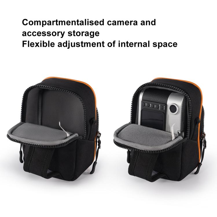 Cwatcun D168 Small Convenient Camera Bag Scratch-Resistant And Wear-Resistant Microslice Card Camera Pouch(Black) - free shipping - PMC TechLife - Order now!