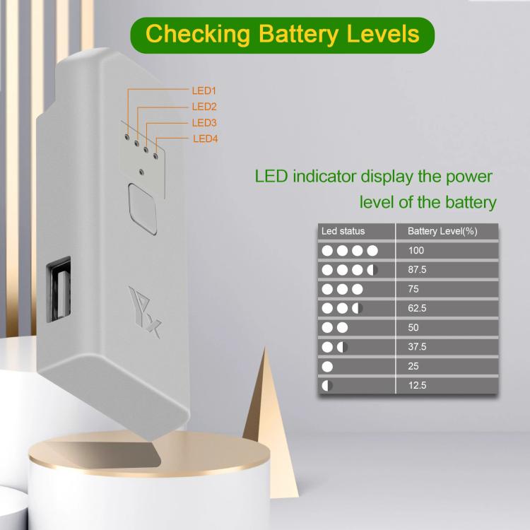 For DJI Neo Drone YX Battery Charger USB-C/Type-C Port Battery Manager(Gray)