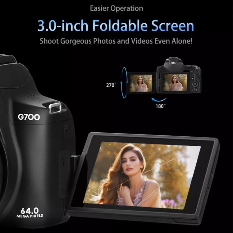 Ordro 4K Ultra HD Rotating Screen Optical Zoom Digital Camera - free shipping - PMC Jewellery - Order now!