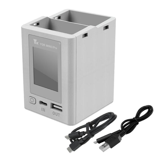 For DJI Mini 4 Pro / Mini 3 Pro / Mini 3 YX Color Screen Dual-way Charger Battery Manager Without Plug - free shipping - PMC Jewellery - Order now!