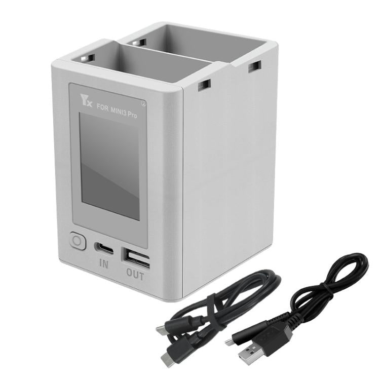 For DJI Mini 4 Pro / Mini 3 Pro / Mini 3 YX Color Screen Dual-way Charger Battery Manager Without Plug - free shipping - PMC TechLife - Order now!