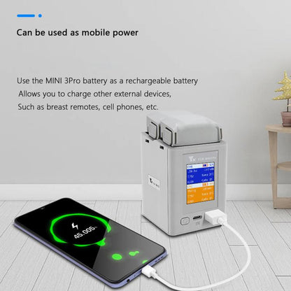 For DJI Mini 4 Pro / Mini 3 Pro / Mini 3 YX Color Screen Dual-way Charger Battery Manager  With 65W US Plug - free shipping - PMC Jewellery - Order now!