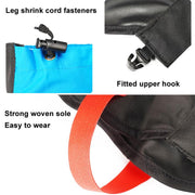 AOTU  AT8913 1pair Children Riding Skiing Water-resistant Calf Protectors Outdoor Sandproof Shoes Covers, Color: Blue L