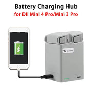 For DJI Mini 4 Pro / Mini 3 Pro / Mini 3 YX  Dual-Way Charger Battery Manager With 35W EU Plug