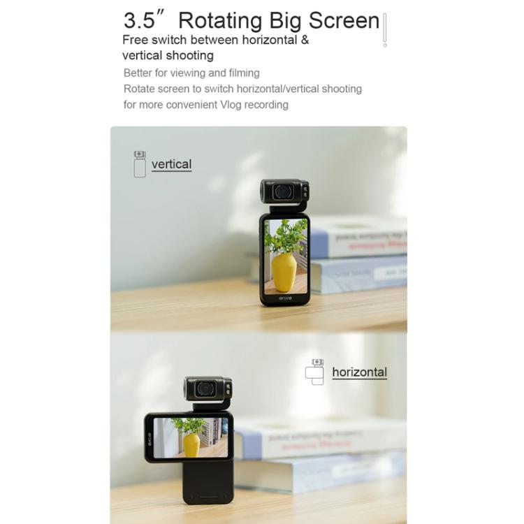 Ordro 3.5-Inch Large Screen 5K Video Recording Pocket Camera - free shipping - PMC Jewellery - Order now!