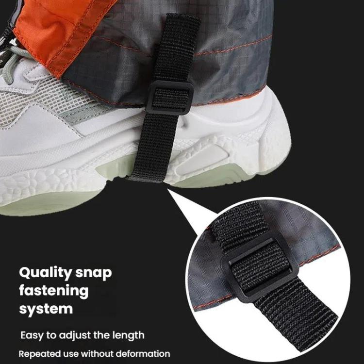 AOTU AT8917 1pair With Reflective Strip Outdoor Mountaineering Hiking Snowproof Footwear Desert Sandproof Shoe Covers(Black)