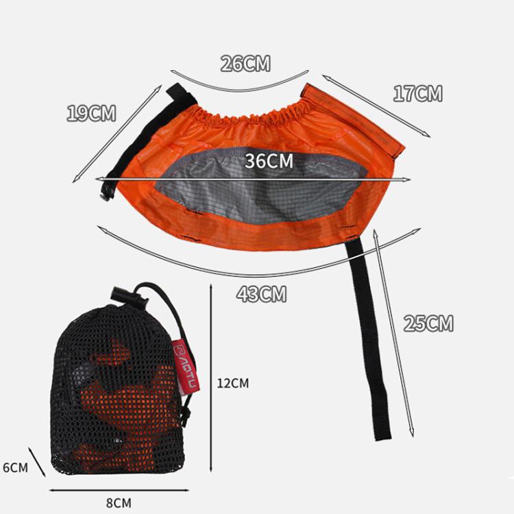 AOTU AT8917 1pair With Reflective Strip Outdoor Mountaineering Hiking Snowproof Footwear Desert Sandproof Shoe Covers(Black) - Mountaineering Outfit by AOTU | Online Shopping South Africa | PMC Jewellery | Buy Now Pay Later Mobicred
