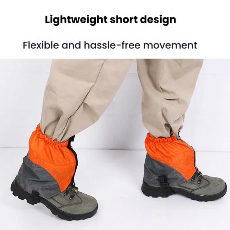 AOTU AT8917 1pair With Reflective Strip Outdoor Mountaineering Hiking Snowproof Footwear Desert Sandproof Shoe Covers(Orange) - Mountaineering Outfit by AOTU | Online Shopping South Africa | PMC TechLife | Buy Now Pay Later Mobicred